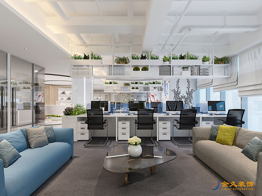辦公區(qū)裝修設計效果圖
