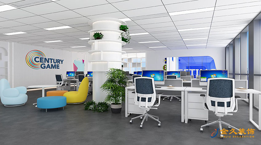 辦公區(qū)裝修設計效果圖