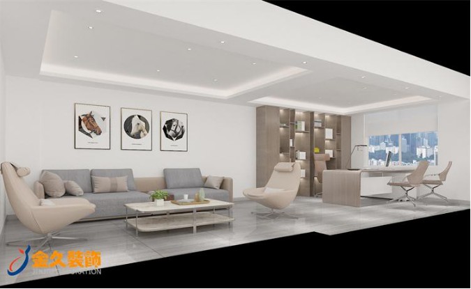 現(xiàn)代風(fēng)格經(jīng)理室裝修設(shè)計(jì)效果圖